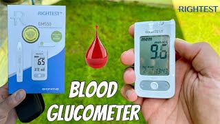 Rightest Blood Glucometer, Installation Test