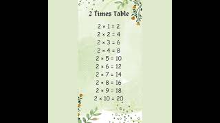 2 Times Table