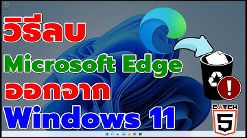 วิธีลบ Microsoft Edge ออกจาก Windows 11#catch5 #windows11