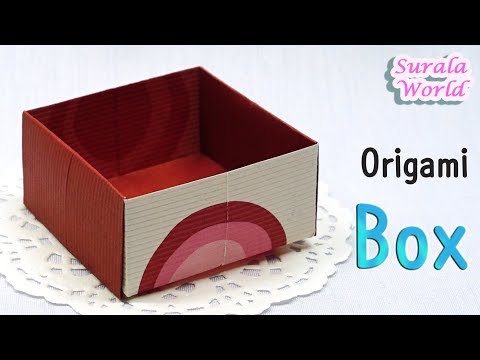 Origami - Box (How to make a paper box, Tutorial, Easy)