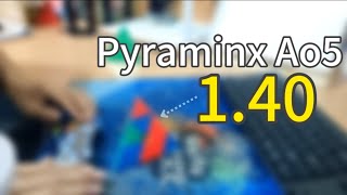 Pyraminx Ao5 1.40 YTPB (1.26 single)!!!