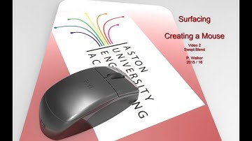Creo 2.0 CAD Tutorial ( AUEA) Surfacing a Mouse Video 2