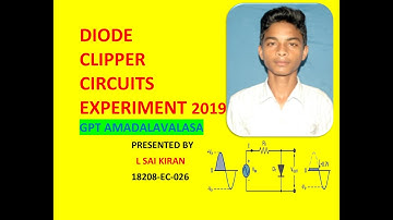 Experiment5 : Clipper ckt 1 plus Cro and func. Generator explained