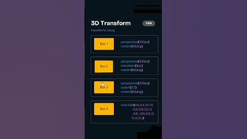 3D Transform using CSS and HTML #coding #webdevelopment #webdesign #shortsvideo #programming #shorts