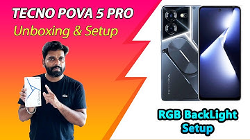 Tecno POVA 5 Pro 5G Smartphone - Unboxing, Initial Setup and RGB back Light Setup in Tamil 🔥
