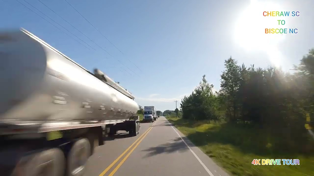TODAY WE DRIVE FROM CHERAW SC TO BISCOE NC | 4K DRIVE TOUR