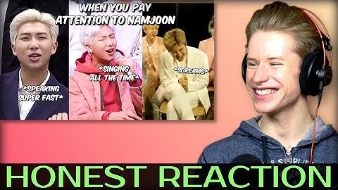 HONEST REACTION to when you only focus on namjoon during interviews