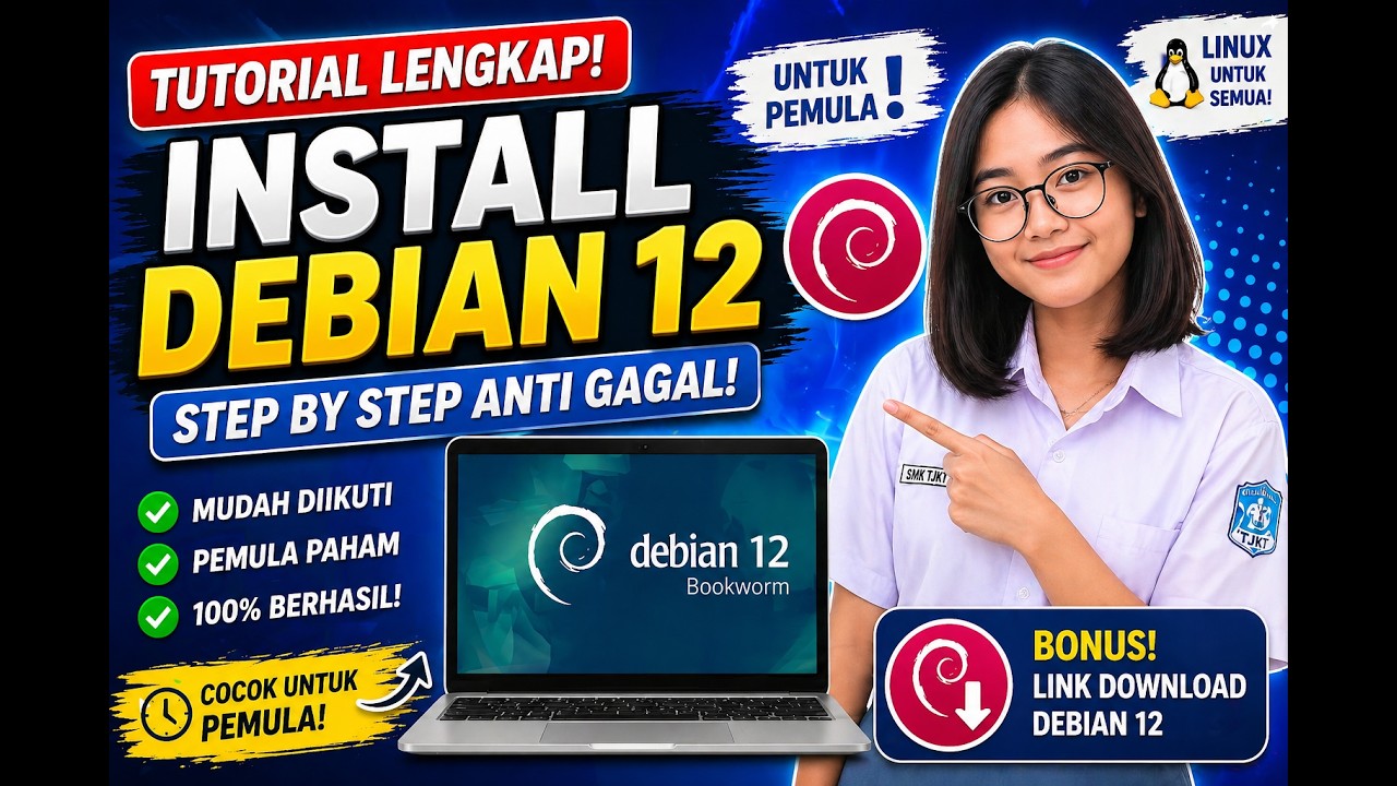 Belajar Linux dari Nol: Install Debian 12 Step by Step - YouTube