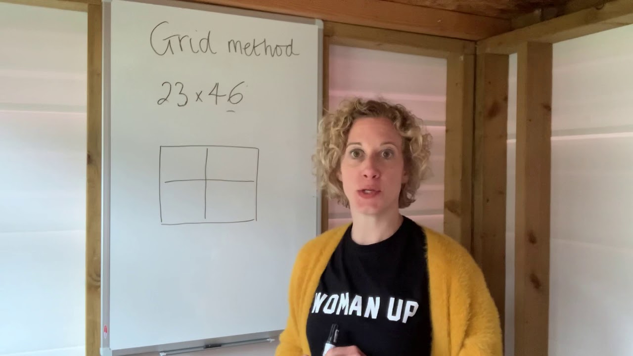 One minute maths grid method youtube