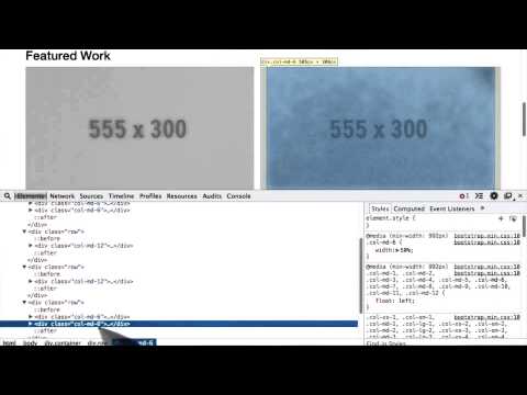 Intro to HTML and CSS - Applying Bootstrap Grid System