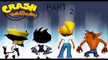 lets play crash twinsanity (blind) 100% part 2 Rollen  mit Cortex und Crash im untergrund