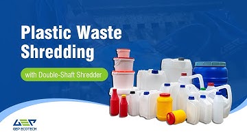 A Two-Shaft Shredder Machine Designed to Grind Multi-Purpose Waste Materials, Especially Plastics