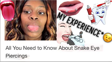 ALL ABOUT MY SNAKE EYE TONGUE PIERCING! | How To Change It!