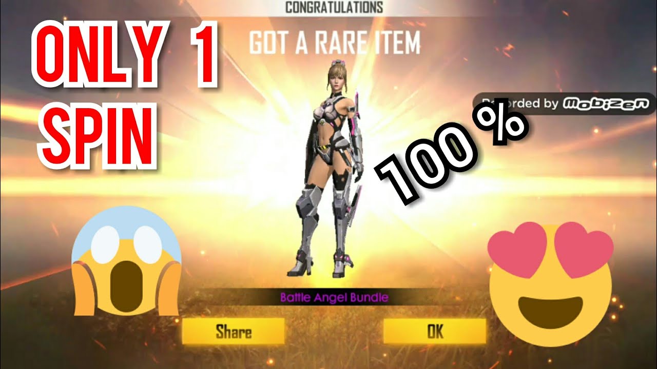 How to get battle angel bundle || in just 1 spin || 100 ... - 