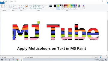 How to Type Multicolor Text in MS Paint