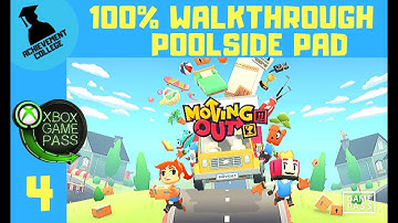 Moving Out 100% Walkthrough Part 4 Poolside Pad
