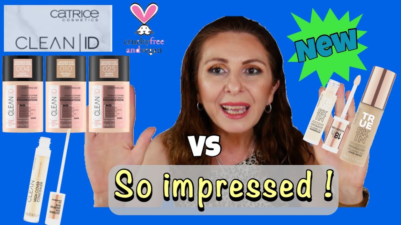 New Catrice Clean ID Foundation and Concealer | Two Days Weartest And Comparison | Beauty Over 40