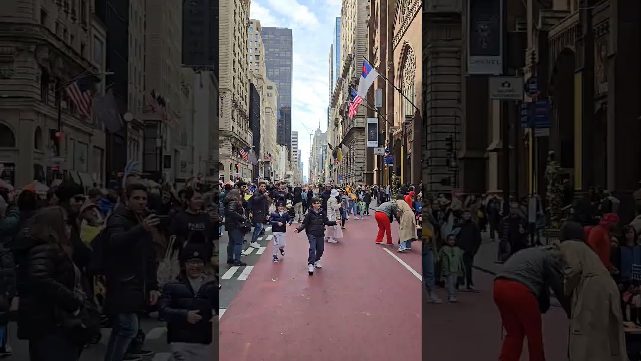 Easter Bonnet Parade.  Manhattan. 