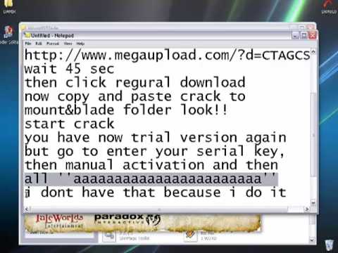 Mount And Blade Old Serial Key