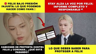 URGENTE🔴FELIX BAJO PRESIÓN INJUSTA😶CAMIONES DE PROTESTA EN SU CONTR4 😥CÓMO PROTEGERLO!