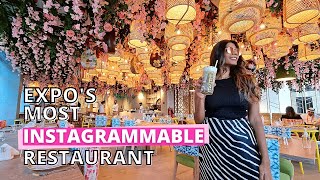 EXPO 2020 FOOD:  Prettiest restaurant at Expo + Trying a MICHELIN ⭐ STAR burger 