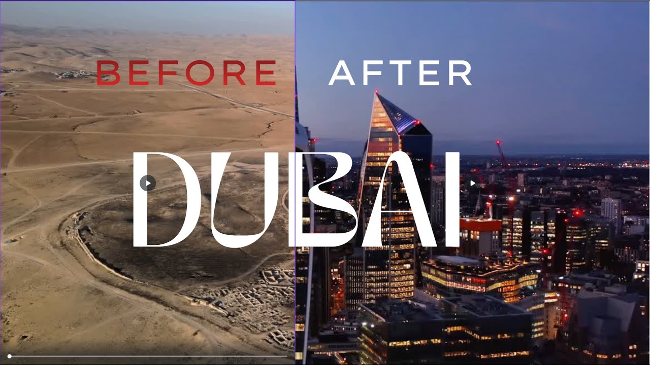 Old And new Dubai. Before Oil Changed Everythings.
