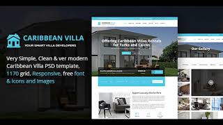 Caribbean Villa - hotel, resort, villa and business PSD Template | Themeforest Website Templates