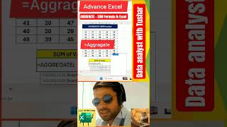 AGGREGATE + SUM Formula in Excel #excel #exceltips #exceltutorial #msexcel #microsoftexcel