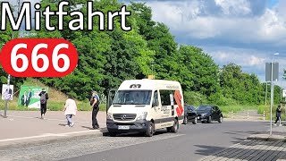 Mitfahrt | Mercedes-Benz Sprinter 516 CDI | Linie 666 | Nauen, Luchcenter - Nauen, Ulmenweg