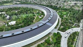 Apple Park Campus Drone Views As 50Th Anniversary Is Celebrated
