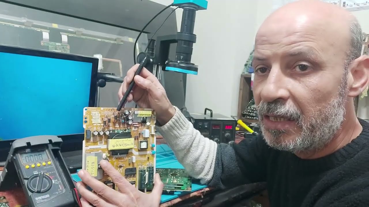 جميع اعطال بور شاشة سامسونج UA40J5000AR فى فيديو واحد