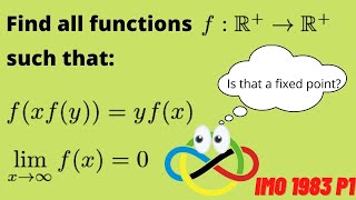 Fixed Points vs IMO functional equation! | International Math Olympiad 1983 Problem 1