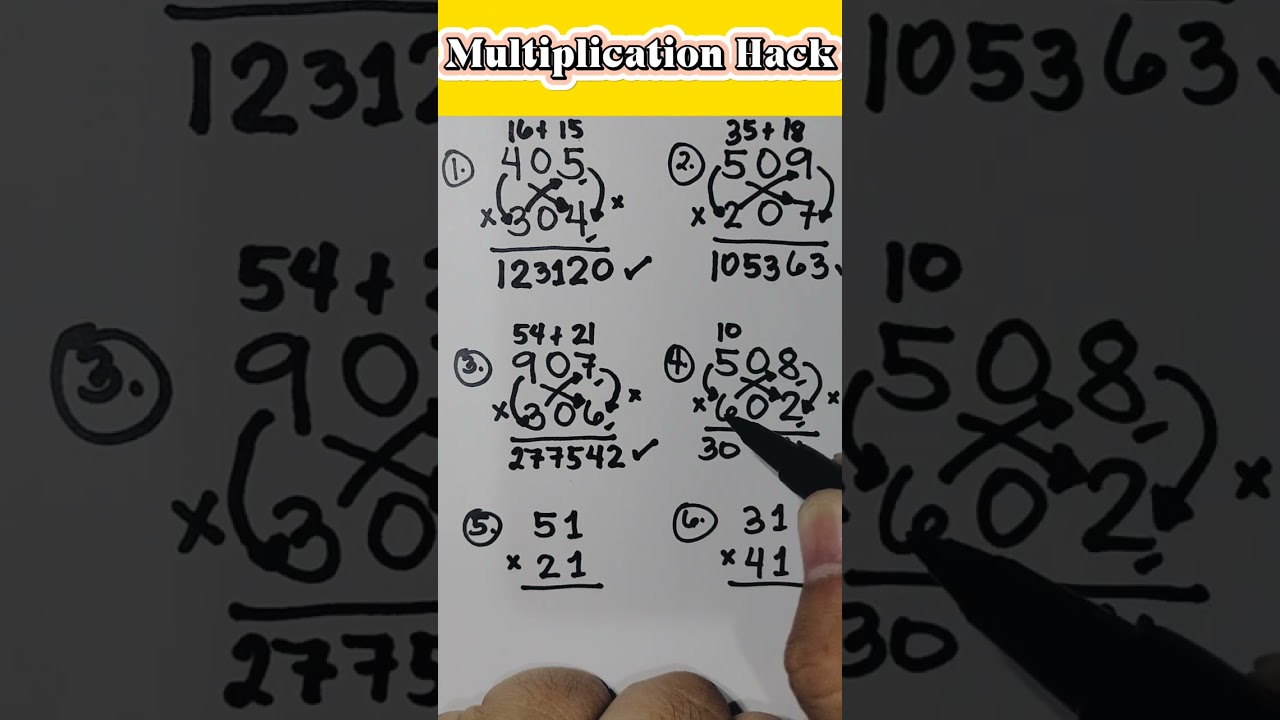 Multiplication Hacks/Tricks