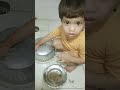 # Hamari Chhoti Gudiya Dekhe Kaise bartan manj rahi hai🥰🥰🥰
