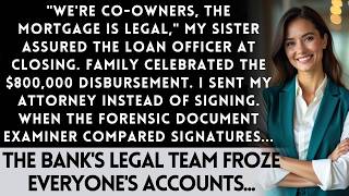 Sister Mortgaged My Warehouse As Co Owner— The Bank's Fraud Department Found 12 Forged Signatures