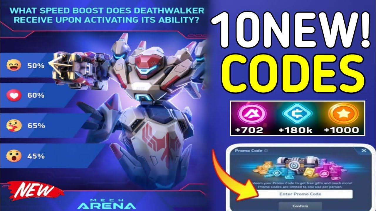 ⚠️ EXCLUSIVE ⚠️ MECH ARENA PROMO CODES 2026 - MECH ARENA CODES 2026 