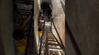 Making a Massive 2-Floors Iron Staircase On-Site! 🛠️ Full Installation Vlog 🔥