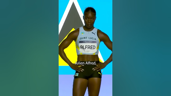 Julien Alfred, la nueva reina del atletismo olímpico 🇱🇨🥇 #paris2024 #olimpiadas