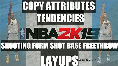 COPY ATTRIBUTES FREETHROW JUMPSHOTS | TENDENCIES | LAYUPS | NBA2K19v49 ANDROID MOBILE GAMEGUARDIAN