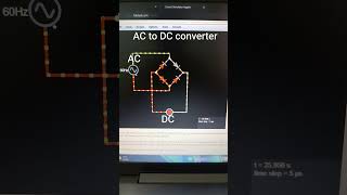 AC to DC converter circuit |  #actodc #ac #dc #converter #rectifier #circuit #electronics #tech
