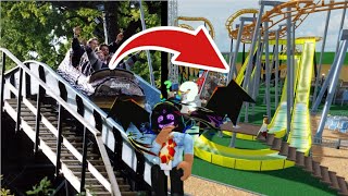 Bygger Flume Ride Och En Barn Bana I Min Park