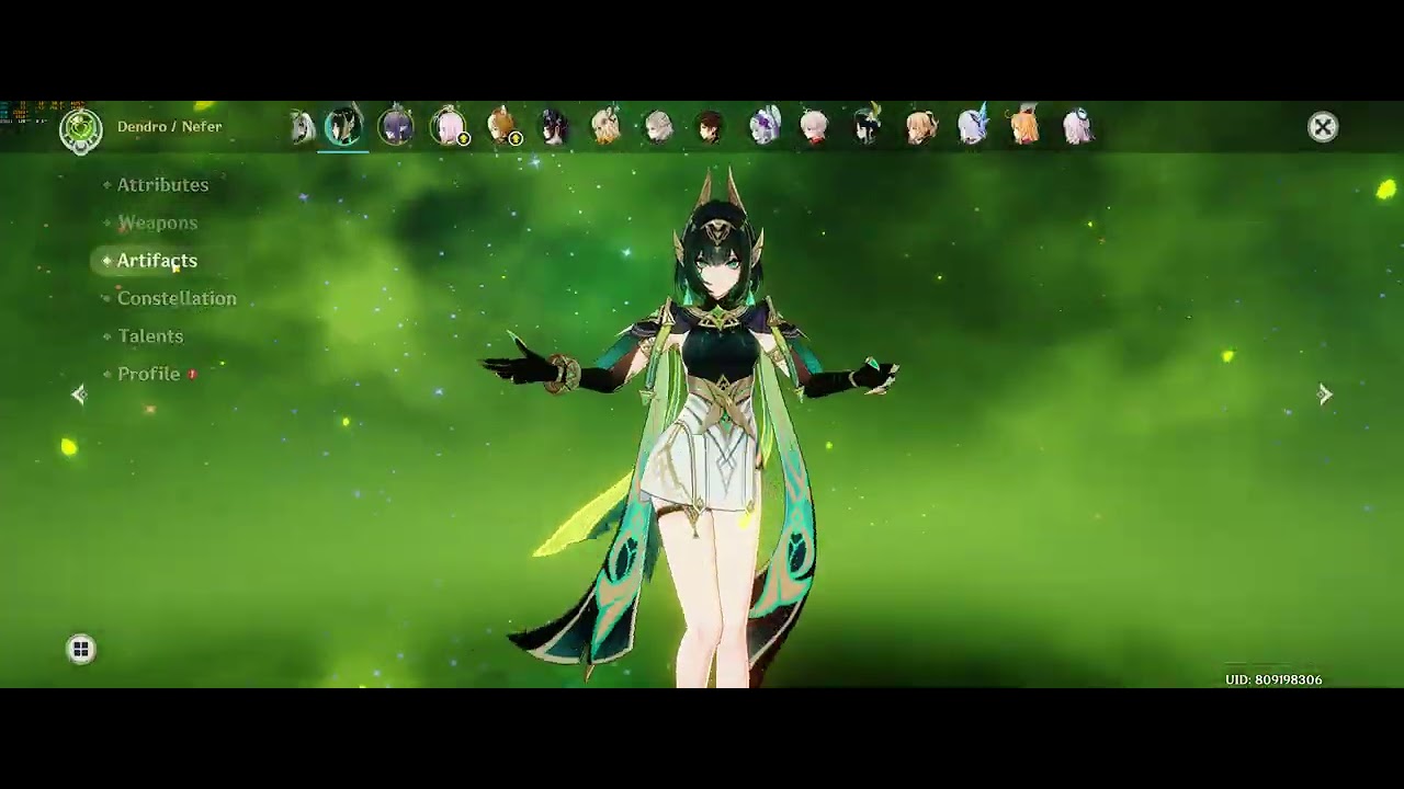 C0R1 Nefer test 2 - 2pc Wanderer's Troupe and 2pc Gilded Dreams