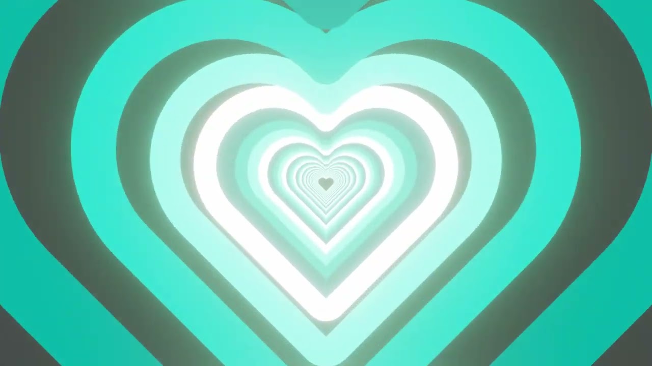 1H Playlist with Mega Relaxing Songs and Nice Endless Neon Hearts Background 4K (SLOWED & REVERB)