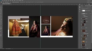 Wedding Album Design | Elite Creation | Photography #weddingalbumdesign #photoshoptutorial screenshot 3