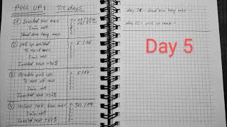 Day 5 of @Athlean-X / 0-5 pull ups in 22 days / experiment / "my pull up journey"