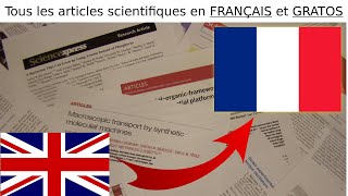 Comment savoir si un article scientifique anglais a déjà été traduit en français: regroupement