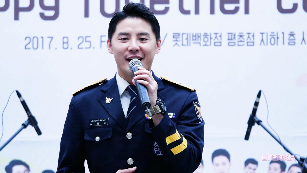 [4K] 170825 김준수 XIA - 황금별,토크,Fresh Blood 경기경찰홍보단 Happy Together Concert