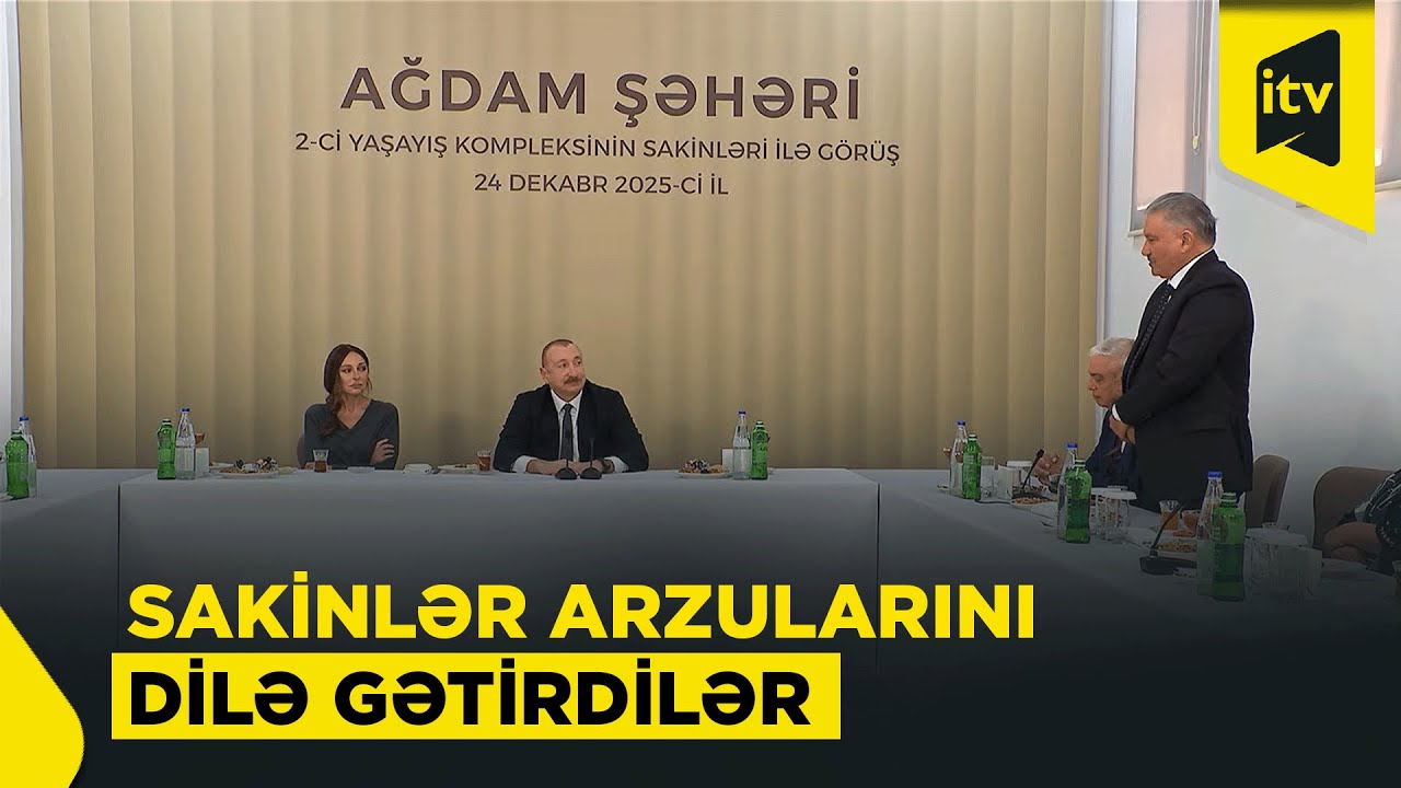 Ağdam sakinlərinin Prezidentə arzuları