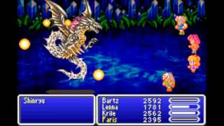 FF5(GBA)-Shinryu(No Berserk/Dragon Lances+Levels under 45)