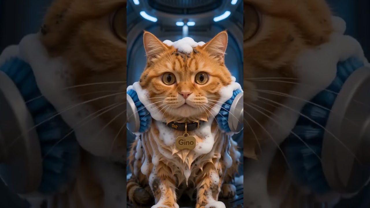 Orange Cat In Angry With The Pig Bully 🐱🛵🐷